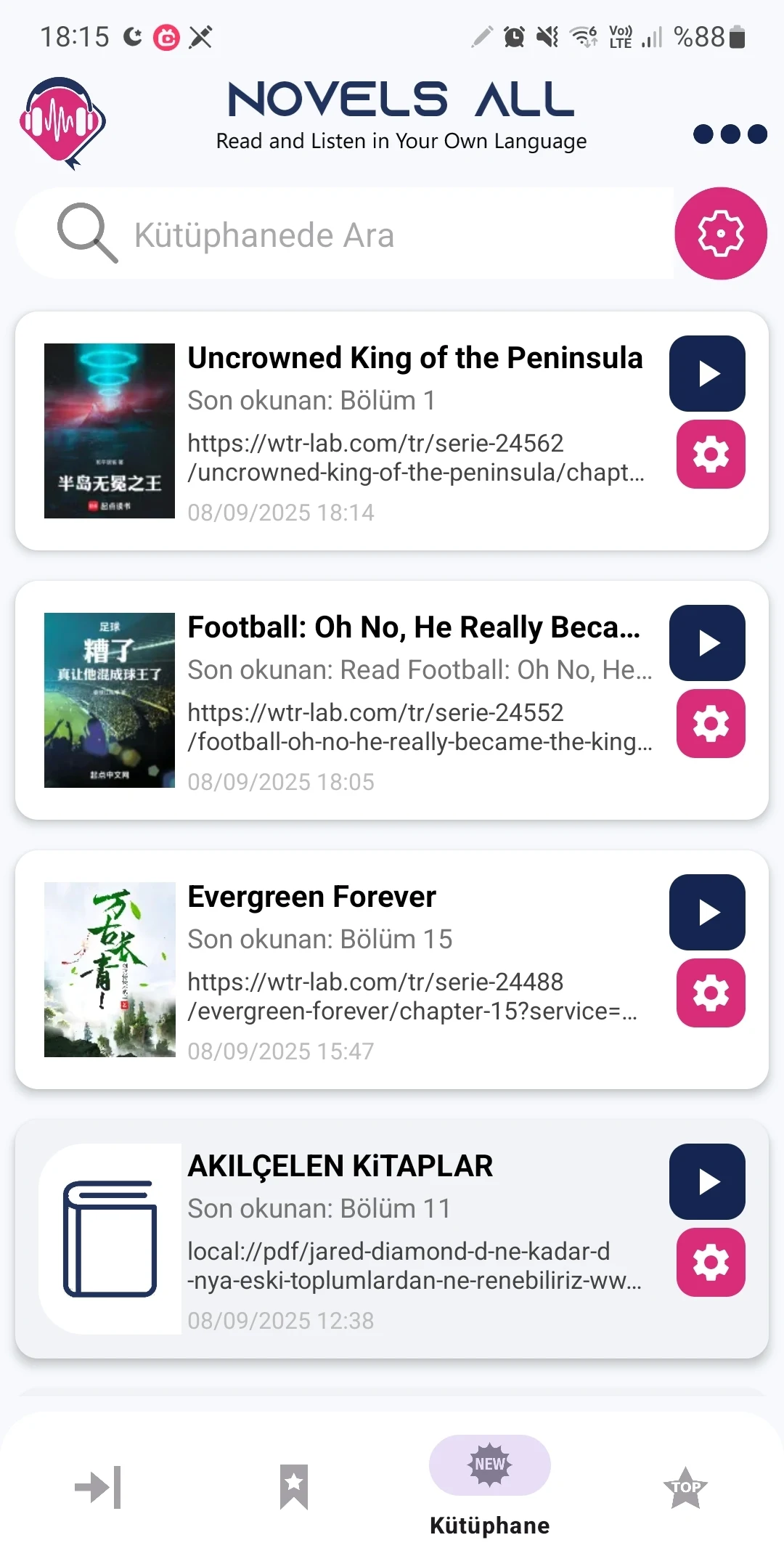 NovelsAll ekran görüntüsü 1